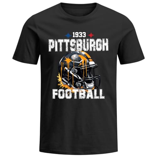 Generic Mens City Crew Neck Shirts Football Short Sleeve T-Shirt Apparel, Gifts for Men Women,Fans Gameday Apparel,, X-Large, Helmet