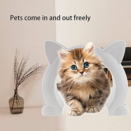 Porta de gato, porta de animal de estimação para porta interna de gatos, passagem de forma de 9x11 p