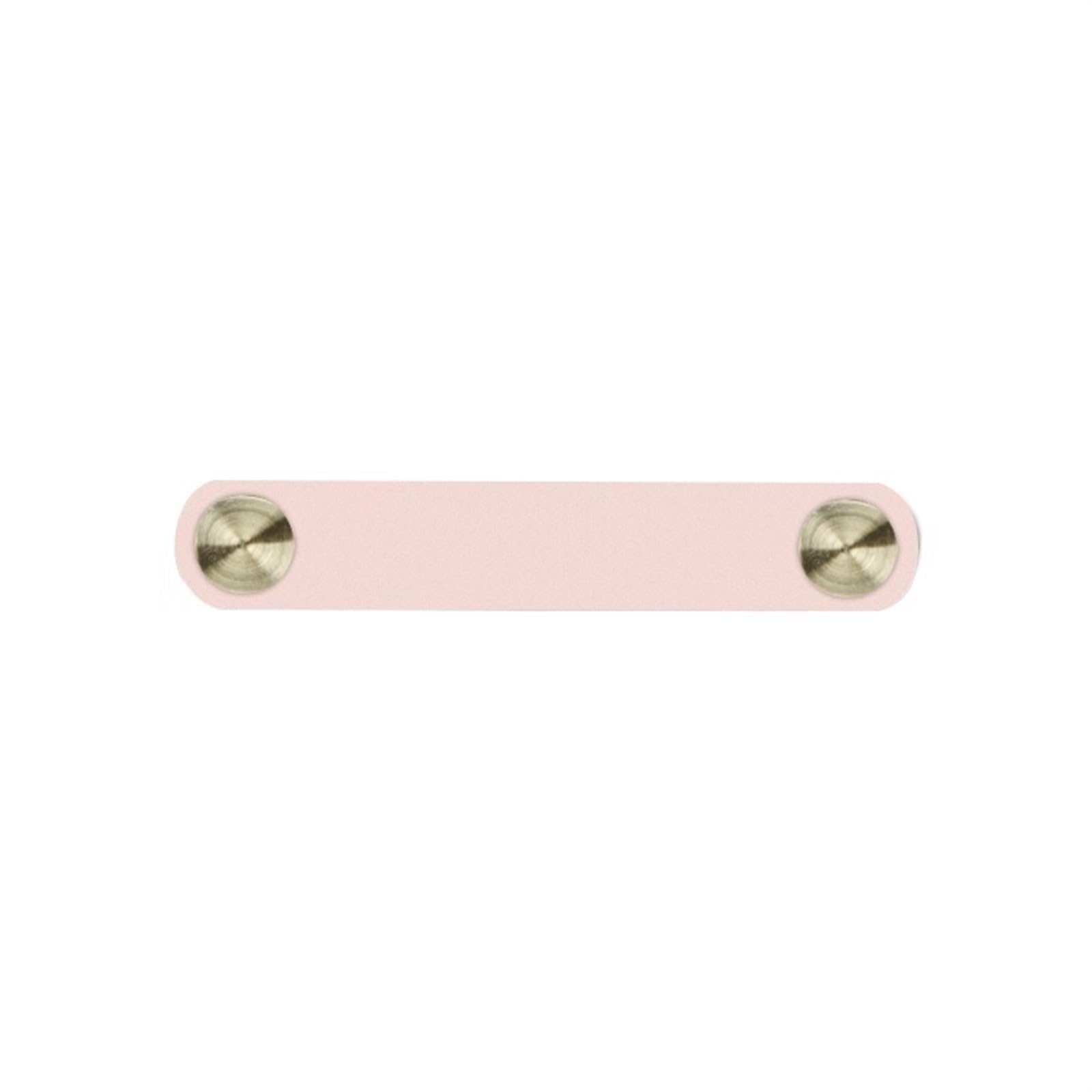Cqahdsevf Pink Leather Drawer Pulls, Leather Furniture Handles Drawer Knobs Multicolor 96Mm(Pink)