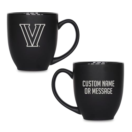 Image of Rico Industries NCAA Primary 15-Oz Personalized Matte Black Bistro Mug - for Hot or Cold Drinks