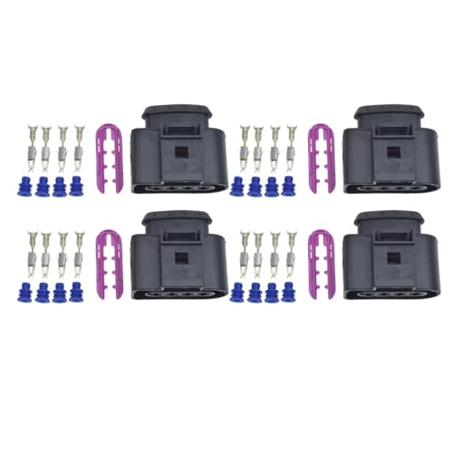 �����ԗp�C�O�j�b�V�����R�C�� Compatible With For Eos 2007-2011 For CC 2009 For Rabbit 2006-2008 �Ԃ̓_�΃R�C���R�l�N�^�C�������L�b�g 4B0973724 �ƌ݊�������(4PCS)