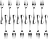 New Star Foodservice 58048 Slimline Pattern, Stainless Steel, Dinner Fork, 7.5-Inch, Set of 12