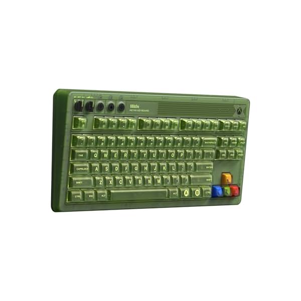 8BitDo Retro 87 Mechanical Keyboard with RGB Backlight, Bluetooth/2.4G/USB-C Hot Swappable Wireless Gaming Keyboard for Windows and Android - Xbox Edition (Officially Licensed) - Image 3