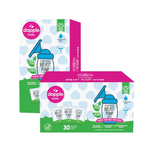 Dapple Baby - Breast Pump Wipes, Singles - 30 Count (Pack of 1)