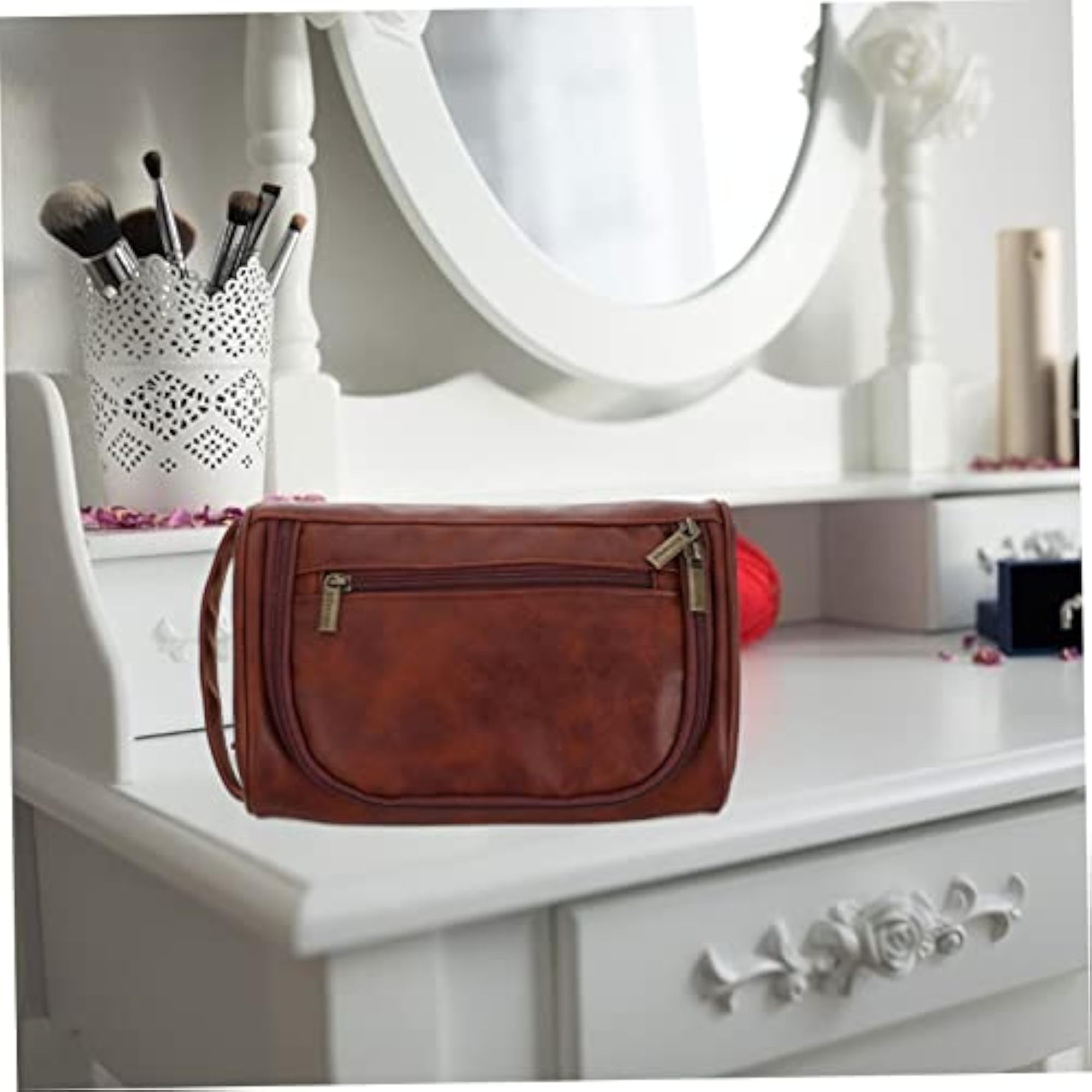 Large Makeup Organizer Bag, Travel Cosmetic Storage Pouch