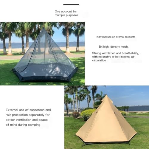 Carpa ligera y espaciosa para 2 personas, impermeable y transpirable miniatura 6