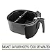 Simple Living Products XL 5.8QT Air Fryer Basket Divider, Non-Stick, Compatible with all XL Air Fryers, Reduces Cooking Time by 20%