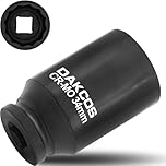 DAKCOS 34mm Socket 1/2" Drive 12 Ponit Impact Wrench Deep Socket Drive Shaft Tool Power, CR-MO