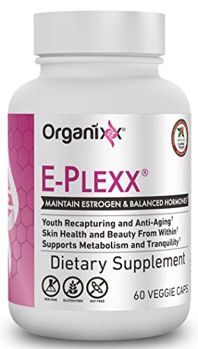 Organixx - E-Plexx - Anti-Aging Supplement - 60 Capsules - Supports The Endocrine System for Normal Hormone Levels and to Help Lift Your Mood Organixx - E-Plexx - Anti-Aging Supplement - 60 Capsules - Supports The Endocrine System for Normal Hormone Levels and to Help Lift Your Mood
