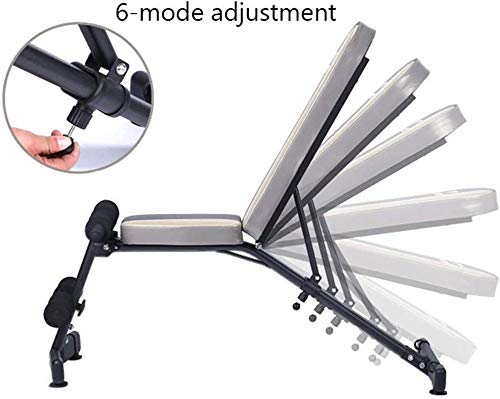 Banc de musculation pliable réglable avec dossier renforcé pour entraînement complet