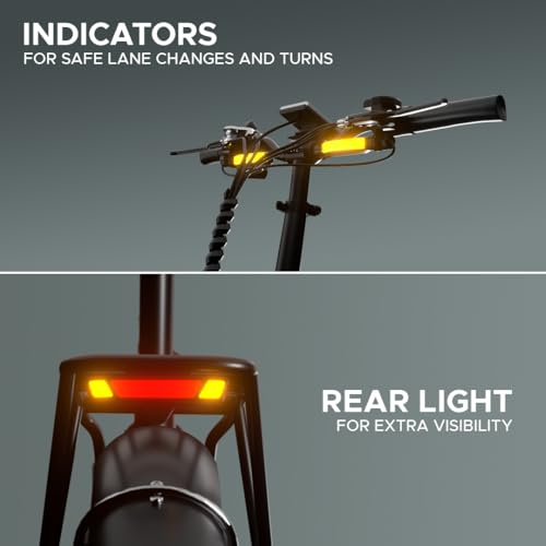 Image of EMotorad Doodle Pro Fat-Tire Foldable Electric Mountain Bike - 250W Rear Hub Motor, 12.75Ah Removable Li-ion Battery, C6+ Display, Front /Rear Lights with Side Indicators (Doodle Pro, Native Pop)