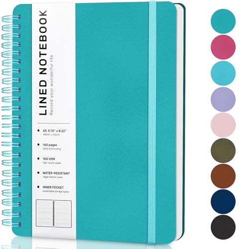 Carnet à spirale pour le travail et l'université qui protège vos notes de cours