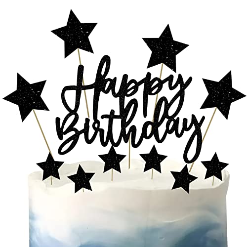 KEQAR Halloween Kuchendeko - Glitzer Topper Mit Zauberer & Geistern Für Geburtstagspartys