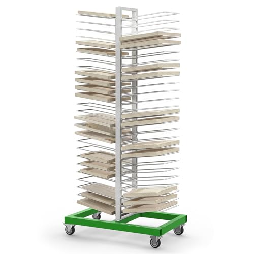 Vanerepok Paint Drying Rack with Locking Casters