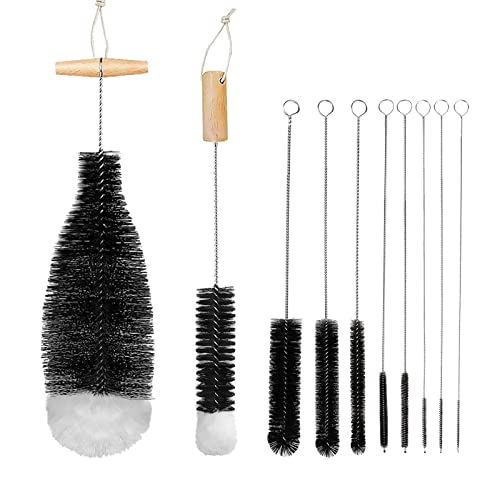 2 Stück Flaschenbürsten Set - Lange & Kurze Nylon Bürsten Für Babyflaschen & Gläser