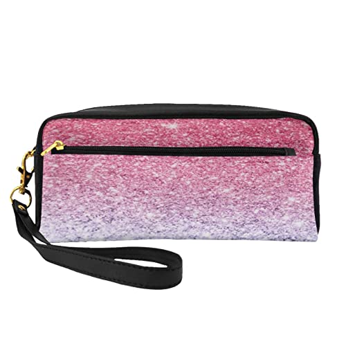 Astuccio per matite con stampa di colori pastello e astuccio per con cerniera trousse per cosmetici e Penci Come mostrato Taglia pelle sintetica blu viola