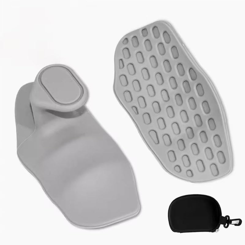 Mounteps Anti-Slip Gym Hand Grips for Weight Lifting for Men and Women, Training and Exercise Palm Protectors (Grey, With Box)
