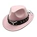 Willheoy Kids Cowboy Hat - Unisex Western Cowgirl Fedora - Pink - Size 6 3/4 - Cotton & Polyester - Ages 4-12