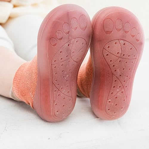 Baby Sock Shoes Baby Walking Shoes Infant Non-Slip Breathable Slippers with Soft Rubber Sole Baby Boys Girls Sneakers 5