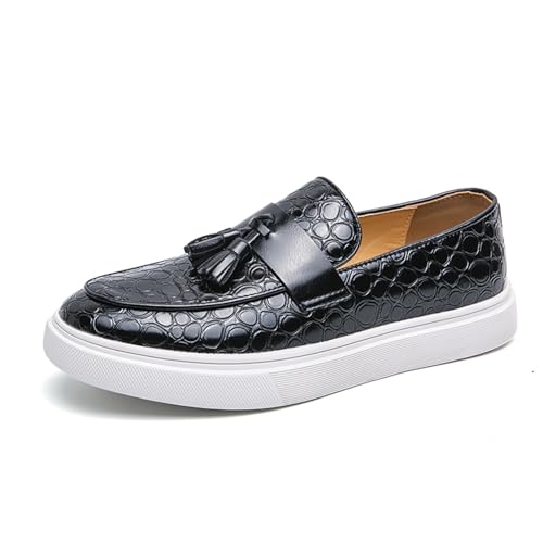 Mocasines elegantes de esmoquin para boda, calzado masculino con borlas para ocasiones especiales