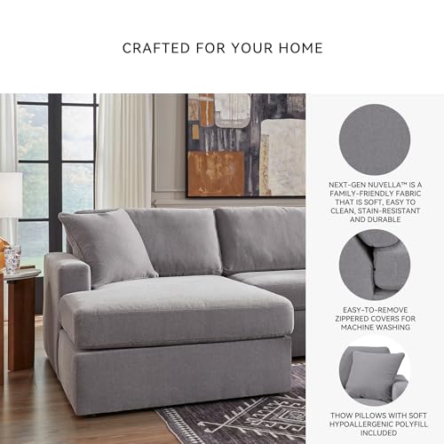 Image of Signature Design by Ashley Modular Sectional Sofa with Audio Console