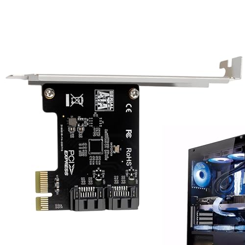 Tarjeta de expansión | Accesorios para ordenador de sobremesa, adaptador de refrigeración de 2 puertos Plug and Play para sistemas de trabajo y placas base con accesorios integrados