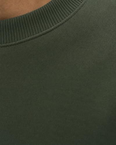 Image of Nobero Sweatshirts for Man Stylish | 280 GSM Rich Cotton Fleece Solid Regular Fit Full Sleeve Sweatshirt for Men | Stylish Casual Wear Winter Crew Neck Sweatshirt for Men