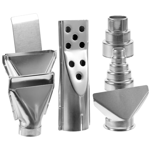 DOITOOL Buses en Acier Inoxydable Robustes Différentes Tailles Ensemble de 7 Argentés pour Station de Soudage à Air Chaud pour Accessoires de Décapeur Thermique
