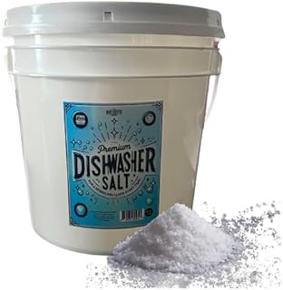 Home & Country USA Dishwasher Salt - Eco-Friendly, Residue-Free Cleaning Power (20 lb)