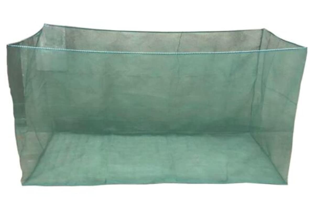 Red de malla de polietileno de alta densidad para acuicultura, agricultura, guardería, antiinsectos, secado de peces, azul, 6,6 x 13,1 x 4,2 m, 2 x 4 x 1,5 m