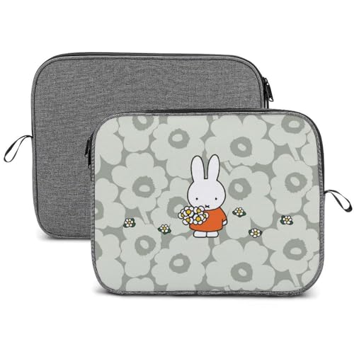 ミッフィー 花柄 【 ラップトップケース 13インチ 14インチ 】 パソコンケース PCケース ノートパソコンバッグ スリーブ 耐衝撃 軽量 撥水加工 全面保護 アニメ 可愛い おしゃれ メンズ レーディス