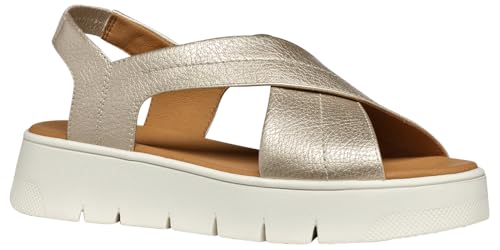 Geox D DANDRA 40 A - Sandalo Donna, Lt Gold,