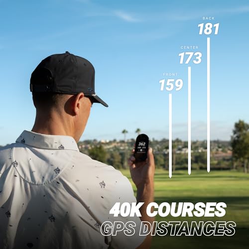 Blue Tees Golf Ringer - Magnetic Golf GPS Handheld, Touch Screen Display, Water Resistant Golf Distance Range Finder, 40,000+ Preloaded Courses, 10+ Hours Battery, Built-in Magnetic Strip - Image 4