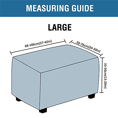 Velluto Copri Pouf Rettangolare,Elasticizzato