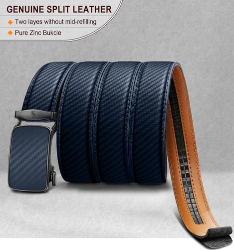 Image of BULLIANT Men's Ratchet Belt Nontrimmable-Click Belt Adjustable for Men Gift Lightweight 1 3 /8 inch