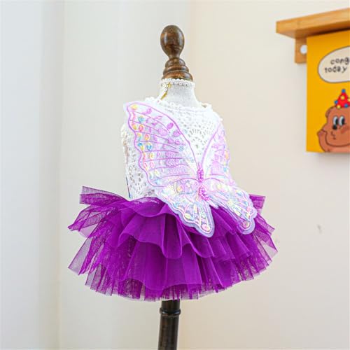 Disfraz Vintage para Perro Tutu Encaje Mariposa S miniatura 7