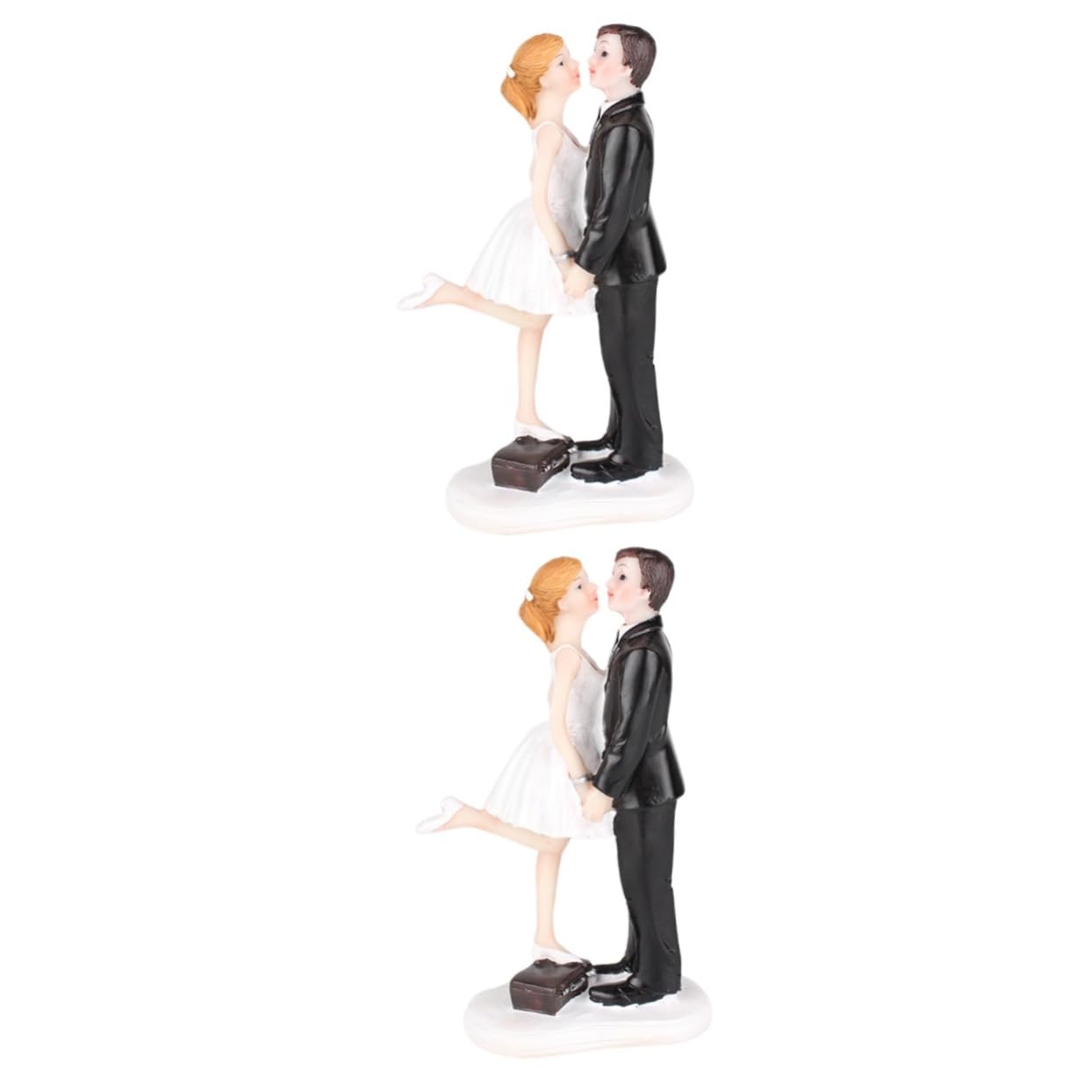 UPKOCH 2stücke Brautpaar Cake Topper Aus Resin Hochzeitsdeko Tortenfigur Für Hochzeitstorte Niedliche Tortenstecker Für Kreative Backideen Stilvolle Hochzeitsschmuckstücke