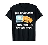Lustiges Programmierer Informatiker Computer Gamer Katze Geschenk für Katzenliebhaber und Computer Nerds.