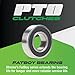 Xtreme Outdoor Power Equipment X0424 PTO Clutch Compatible with/Replacement for John Deere 145, 155C, 190C, L120, L130, LA130, LA140, S140, S160, S170 and S180 GY20108, GY20652, GY20878, GY21339