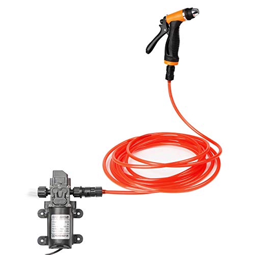 Big-Autoparts Car Pressure Washer 100W 120PSI 12V Mini Electric Washer for Car House Garden Pet Cleaning