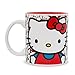 Silver Buffalo Sanrio Hello Kitty Allover Faces Ceramic Mug | BPA-Free Large Coffee Cup For Espresso, Tea | Holds 20 Ounces