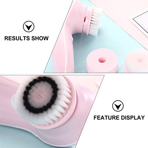 Escova de Limpeza Facial Escova Giratória Facial à Prova D 'Ãgua Face Usb Rotativa Elétrica Recarre