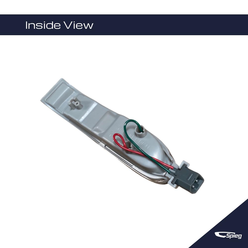 Spieg Driver Side Mirror Turn Signal Lamp for 2003-2009 Mercedes-Benz W209 CLK, 2003 R230 SL Class | Left Side Mirror Blinker Replacement for OE # 230-820-07-21