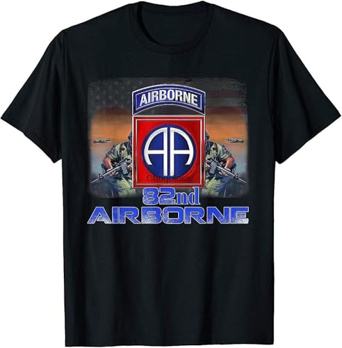 US Army 82nd Airborne Division T-Shirt Veteran Day Gift Hemden(Small)