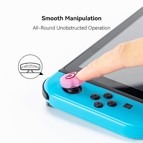 Grips Joycon de silicona para Nintendo Switch - Pack de 4 tapas de joystick Splatoon 4
