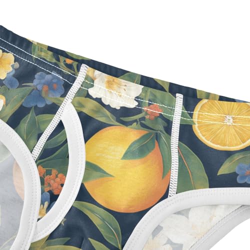 KLL Floral Pattern Orange Fruits Toddler Boy Cotton Underwear Breathable Children Panties4