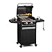 Blumfeldt ElectricPro Barbecue Électrique 3000 W - BBQ Polyvalent Extérieur, Chauffage Rapide 100-330°C, Grilles en Fonte, Tables Latérales Pliables, Thermomètre Intégré, Rangement Pratique