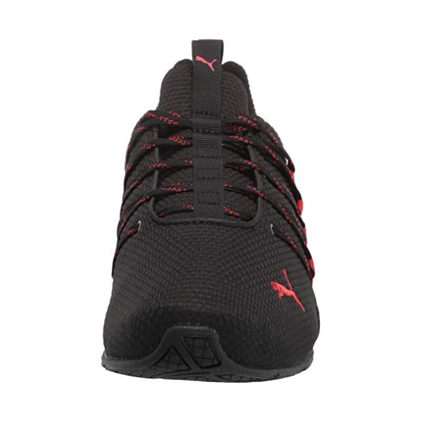 PUMA Unisex-Adult Axelion Cross-Trainer, Checkered Black-high Risk Red, 11.5 - Image 3