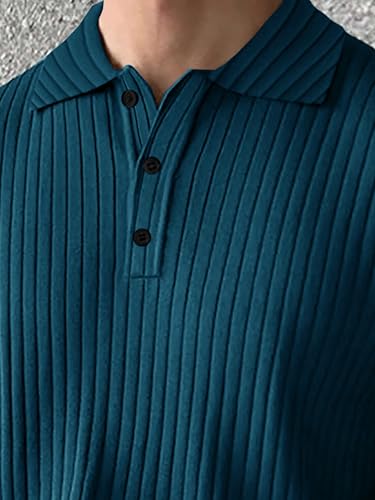 Image of Noble Monk Relax Fit |Textured| Lycra | Polo Neck T-Shirt