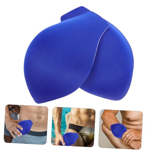 KESYOO 2pcs Men Pouch Pad Enhancing Underwear Cup 3D Swimming Sponge Pad Trunk Swim Brief Underwear (Black)4